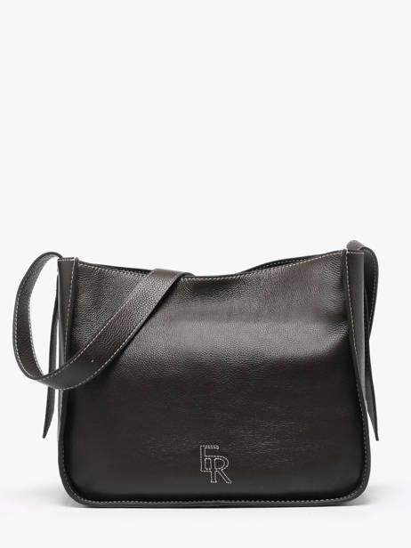Schoudertas M Foudre Leder Etrier Zwart foudre EFOD087M